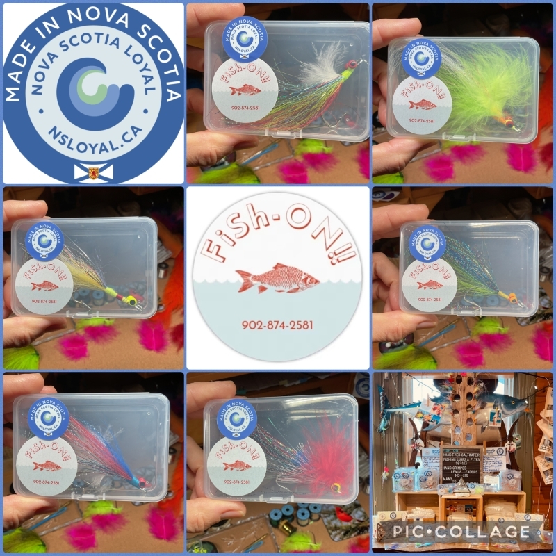 FiSh-0N!! Flys with Eyes Ground Fish $13.00 each / comes packaged)