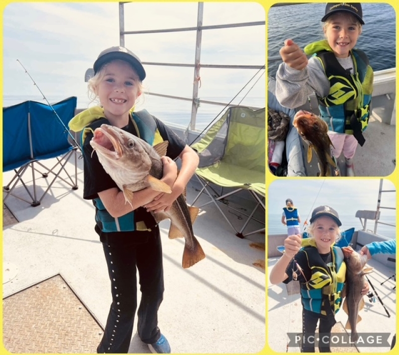 Rosie Enjoying her BiG Fishie She hooked All by Herself... Shes 1 of My Loyal Supporters when it Comes to Our HandMade Gear 